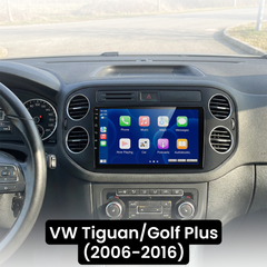 VW Tiguan/Golf Plus 06-16 - 9" radio Apple CarPlaylla ja Android Autolla