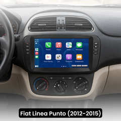 Fiat Linea Punto 12-15 - 9" radio Apple CarPlaylla ja Android Autolla