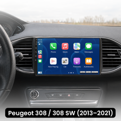 Peugeot 308 13-21 - 9" radio Apple CarPlaylla ja Android Autolla