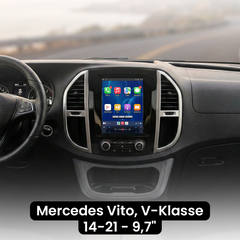 Mercedes Vito 14-21 - 9,7" radio Apple CarPlaylla ja Android Autolla