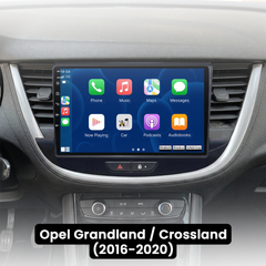 Opel Grandland/Crossland 16-20 - 9 "-radio Apple CarPlay- ja Android -autojen kanssa