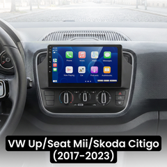 VW Up/Seat Mii/Skoda Citigo 17-23 - 9" radio Apple CarPlaylla ja Android Autolla