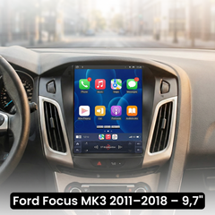 Ford Focus 11–18 – 9,7 tuuman radio Apple CarPlaylla ja Android Autolla