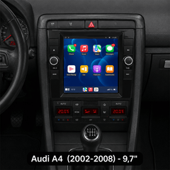 Audi A4 2002-2008 - 9,7" radio Apple CarPlaylla ja Android Autolla 