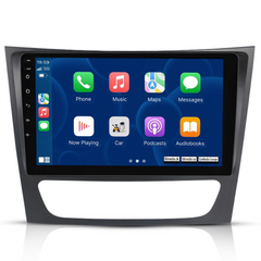 Mercedes-Benz W211 - 9" radio Apple CarPlaylla ja Android Autolla