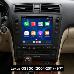 Lexus GS300 2004-2011 - 9,7" radio, jossa Apple CarPlay ja Android Auto 