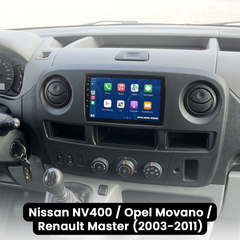 Nissan NV400/Opel Movano/Renault Master 03-11 - 10.1 "-radio Apple CarPlay- ja Android Auto -sovelluksella