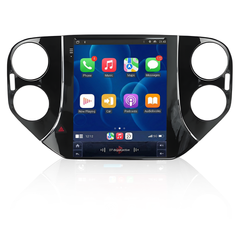 VW Tiguan 10–16 – 9,7 tuuman radio Apple CarPlaylla ja Android Autolla