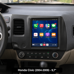 Honda Civic 2004-2009 - 9,7" radio Apple CarPlaylla ja Android Autolla 