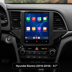 Hyundai Elantra 2016-2018 - 9,7" radio Apple CarPlaylla ja Android Autolla 