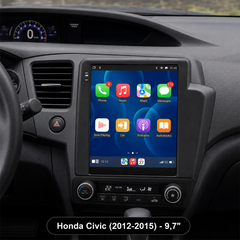 Honda Civic 2012-2015 - 9,7" autoradio Apple CarPlaylla ja Android Autolla 