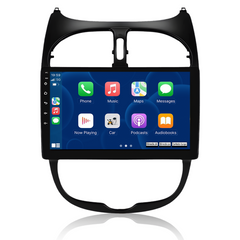Peugeot 206 04-08 - 9 "-radio Apple CarPlay- ja Android -autojen kanssa