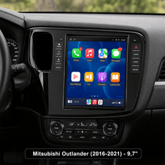Mitsubishi Outlander 2016-2021 - 9,7" radio Apple CarPlaylla ja Android Autolla 