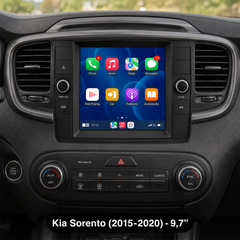 Kia Sorento 2015-2020 - 9,7" radio, jossa Apple CarPlay ja Android Auto 