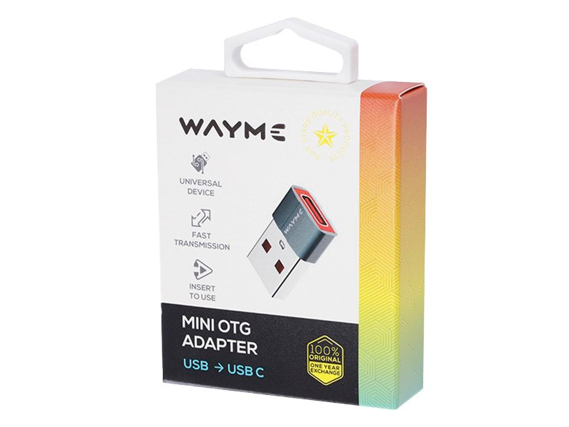 WAYME OTG -sovitin USB- ja USB-C-liitännällä