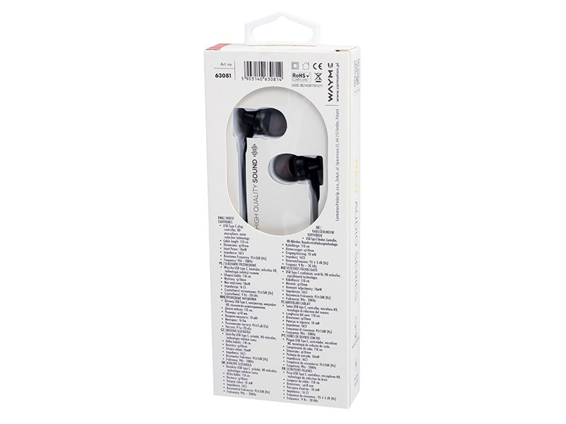 WAYME USB-C-kuulokkeet in-ear-muotoilulla