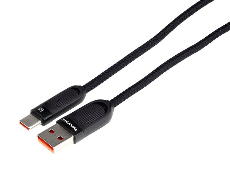 USB–USB-C-latauskaapeli mikrokuitupunoksella ja spiraalimallisena