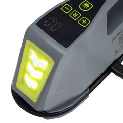 Kompakti 12V- ja 230V-ilmakompressori LED-taskulampulla