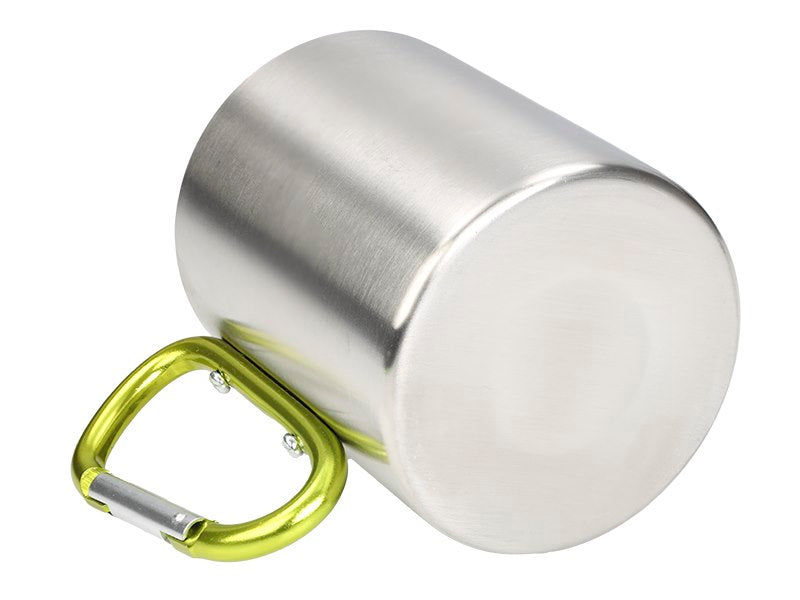 Teräsmuki kaksinkertaisilla metalliseinillä ja 300 ml tilavuudella