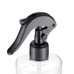 Läpinäkyvä 500 ml sumutinpullo ergonomisella otteella