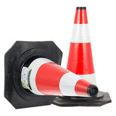 45 cm varoituskartio joustavasta kumista
