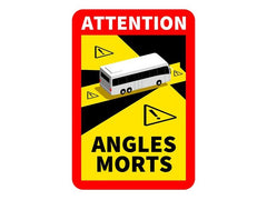 Kuolleen kulman tarra ANGLES MORTS 25x17 cm bussiin