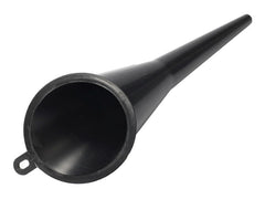 Kulmallinen suppilo, 8 cm suuaukko ja pituus 29 cm