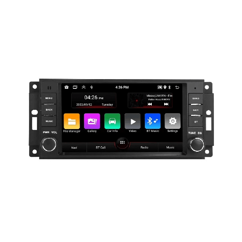 Chrysler 300C 2004–2008 mm. – 7" Radio med Apple CarPlay og Android Auto, avanceret bilradio med touchscreen.