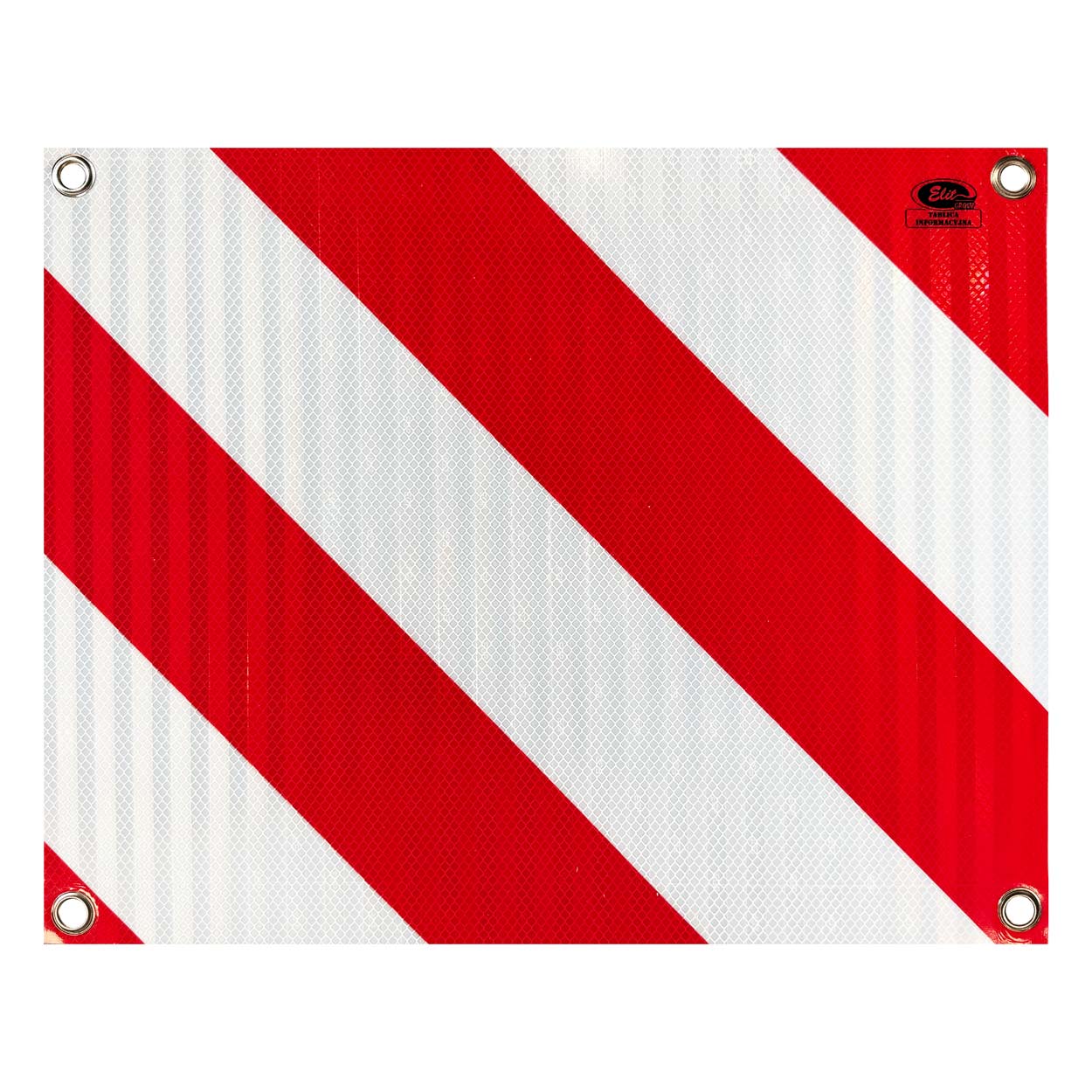 Varoituskyltti ulkonevalle kuormalle 400 x 500 mm kiinnitysrei’illä