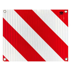 Varoituskyltti ulkonevalle kuormalle 400 x 500 mm kiinnitysrei’illä