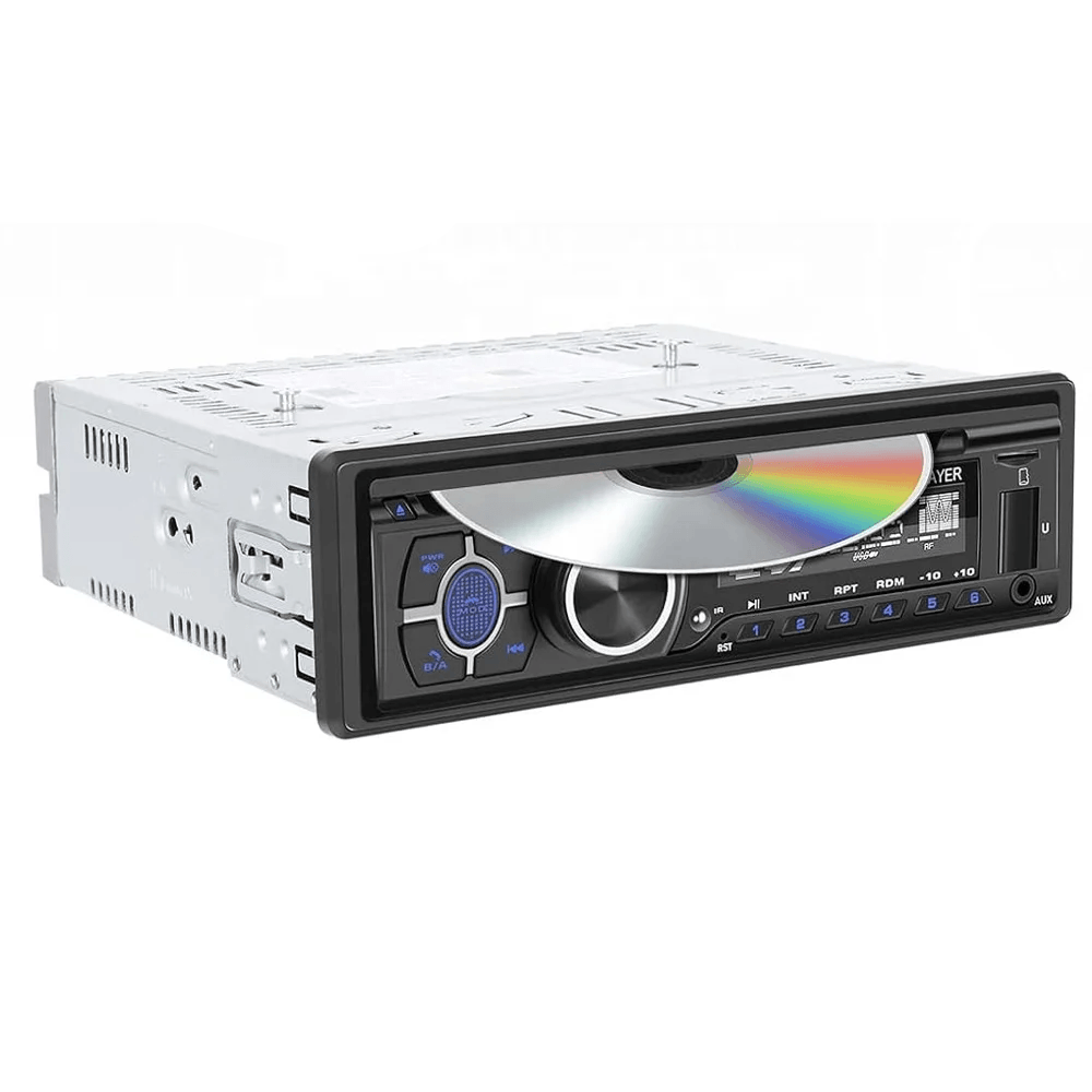 1 DIN -autoradio sisäänrakennetulla CD-soittimella, Bluetoothilla, FM/AM-radiolla, USB:llä, SD:llä ja AUX-liitännällä 