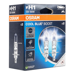 Osram H1 -halogeenipolttimot 12V 55W P14,5s Cool Blue Boost 5500K, 2 kpl
