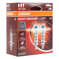 Osram H1 Night Breaker Unlimited -halogeenipolttimot 12 V 55 W, 2 kpl.