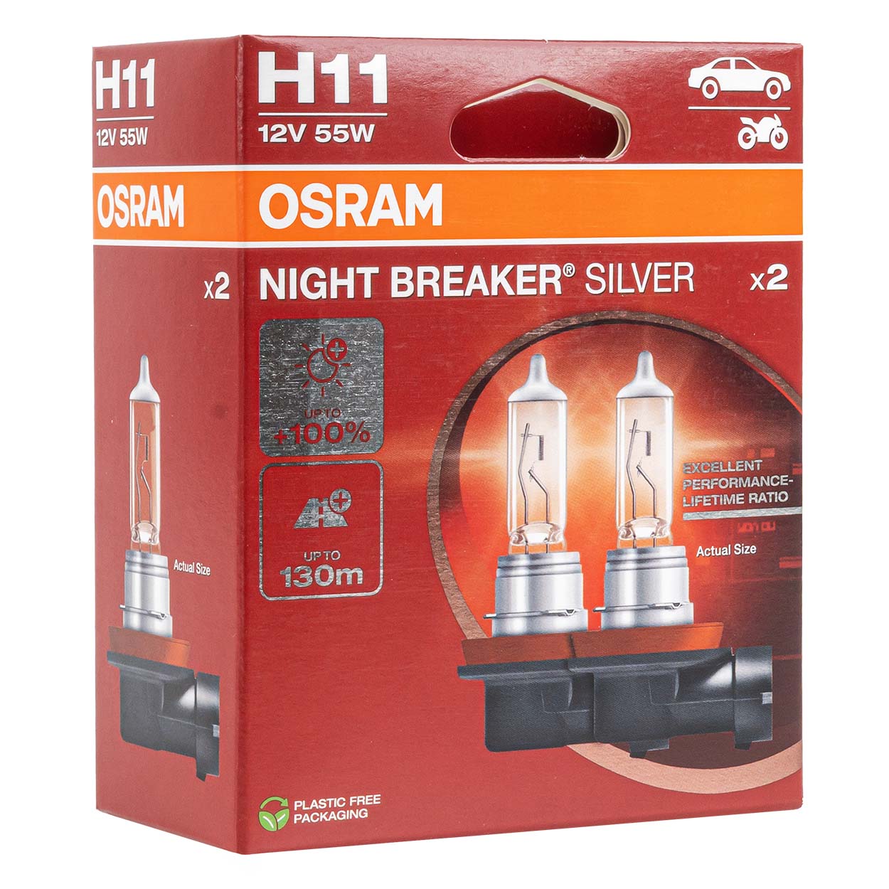 Osram H11 Night Breaker Silver -halogeenipolttimo