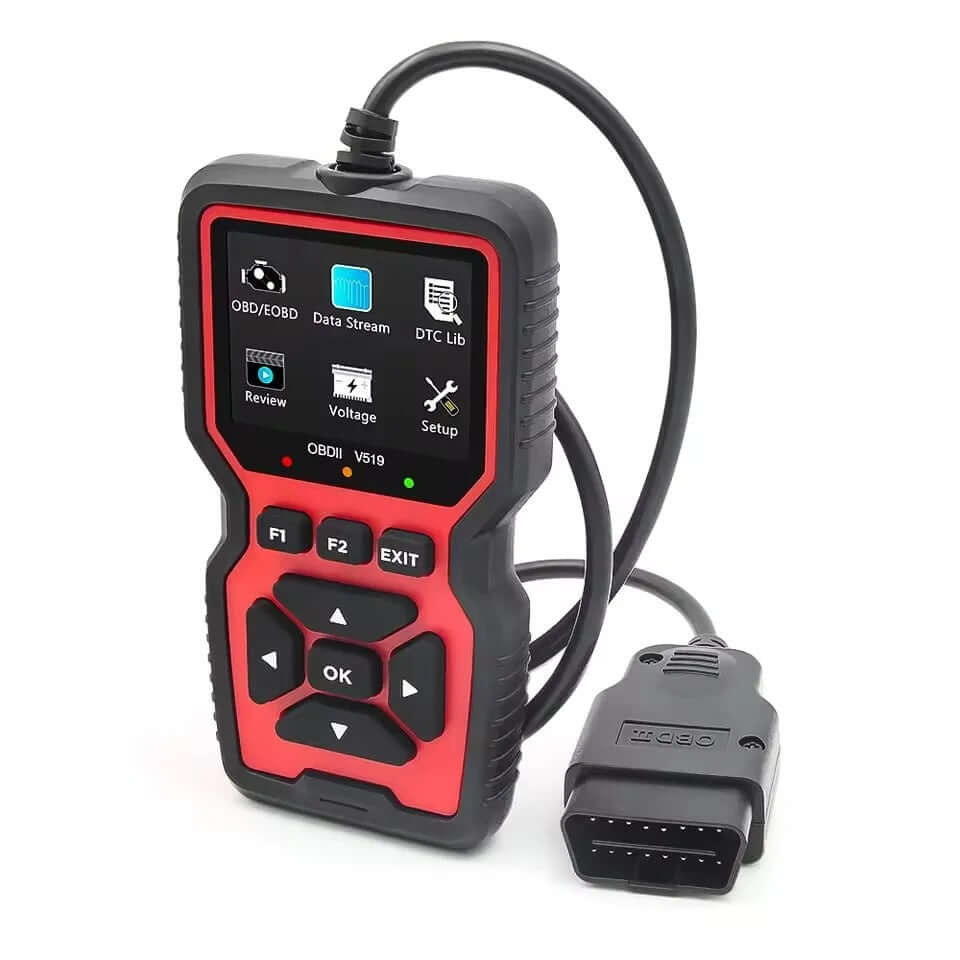 OBD2 Fejlkodelæser – Professionel Bilscanner til Diagnose og Fejlfinding – Smart autocan scanner med LED-skærm.