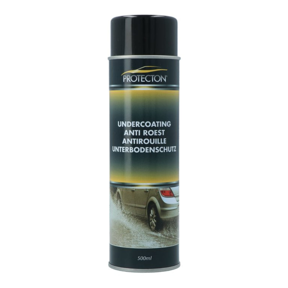 Protecton Undercoating 500ml spray can for effective rust protection on metals.