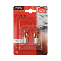 Carpoint Premium-autolamput 12V PY21W 2 kpl 