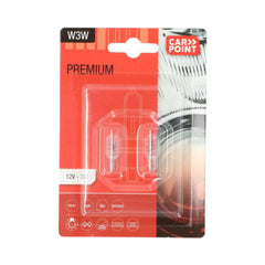 Carpoint Premium-autopolttimot 12V W3W 2 kpl 