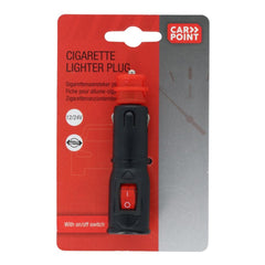 Carpoint 12/24V -tupakansytytinpistoke on/off-kytkimellä 8A 