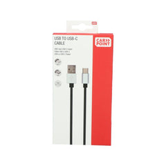 Carpoint USB-A–USB-C-kaapeli, 1 metri 