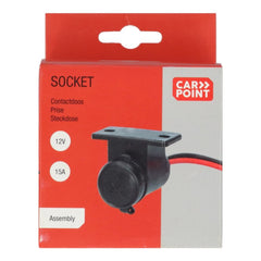 Carpoint 1-suuntainen uppoasennettava pistoke 1x12/24V 