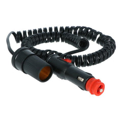 Carpoint-jatkojohto 12 V, 250 cm, 5 A, virtakytkimellä 