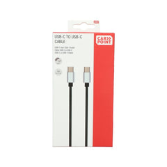 Carpoint USB-C–USB-C-kaapeli, 1 metri 