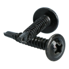 Carpoint itseporaavat ruuvit, mustat, Ø 4 mm, 25 mm, 100 kpl. 