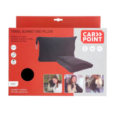 Carpoint-matkapeitto ja matkatyyny, musta, 2-in-1 
