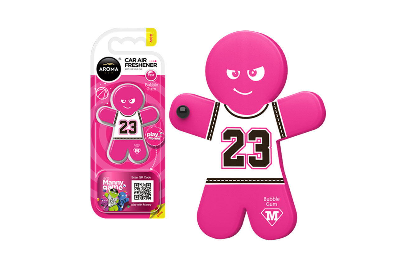 Aroma Car Manny -ilmanraikastin Bubble Gum -tuoksulla