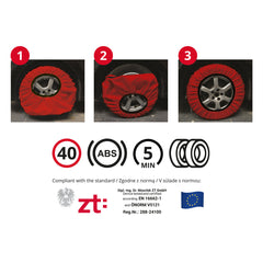 AMiO lumiketjut autoon – EN 16662-1 & ÖNORM V5121 | 2 kpl 