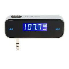 FM Transmitter med AUX – Trådløs musik & håndfri opkald i bilen, display med frekvens og AUX-port.