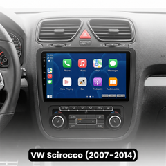 VW Scirocco 2008-2014 - 9" radio, jossa Apple CarPlay ja Android Auto 