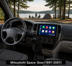 Mitsubishi Space Gear 1997-2007 - 9" soitin, Apple CarPlay ja Android Auto 